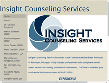 Tablet Screenshot of insightcounselingpc.com